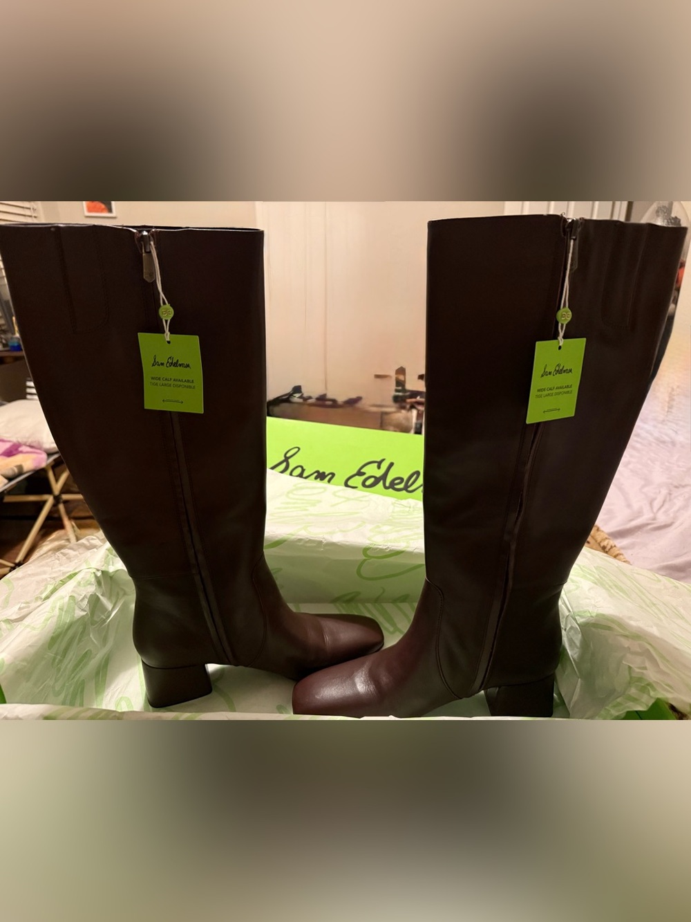 Sam Edelman Porter Knee-High Boots Brown – Brand New– Size 8.5M